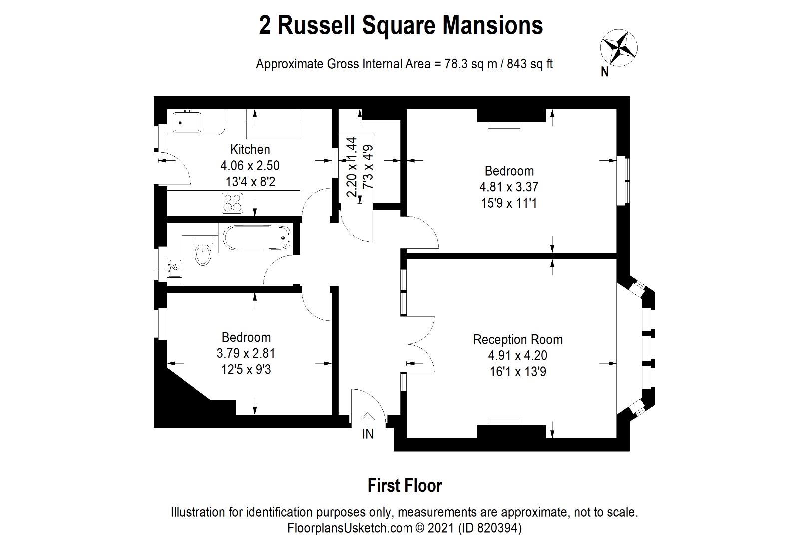 Russell Square Mansions, Bloomsbury, WC1 LDG